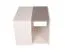 Table d’appoint Matthias 10 pour chambre ado | 47 x 57 x 56 cm | Couleurs crème et brun | Design moderne