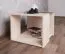 Table d’appoint Matthias 10 pour chambre ado | 47 x 57 x 56 cm | Couleurs crème et brun | Design moderne