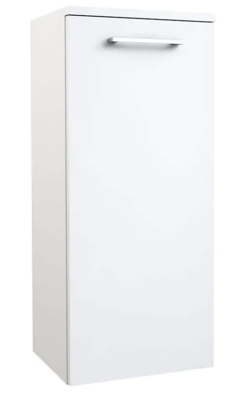 Salle de bain - Armoire latérale Rajkot 91, couleur : blanc mat - 80 x 35 x 28 cm (h x l x p)