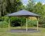 Pavillon carré, couleur naturelle KDI, dimensions : 271 x 271 cm (L x l), surface au sol : 7,34 m².