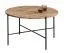 Table basse ronde Fuligula 09 | Pieds métal noir | Chêne naturel huilé | 80 x 80 x 45 cm | Plateau 19 mm