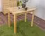 Table en bois de pin massif naturel 001 (rectangulaire) - Dimensions 90 x 55 cm (L x P)