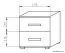 Caisson mobile Tabubil 12 | Wenge & Gris | 53 x 50 x 50 cm | 2 tiroirs, 4 roulettes