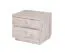 Table de chevet Sikinos lot de 2 | 2 tiroirs | 40 x 47 x 42 cm | Finition chêne Canyon