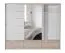 Armoire à portes coulissantes / Armoire Cerdanyola 07, Couleur : Chêne / Blanc - Dimensions : 222 x 269 x 64 cm (H x L x P)