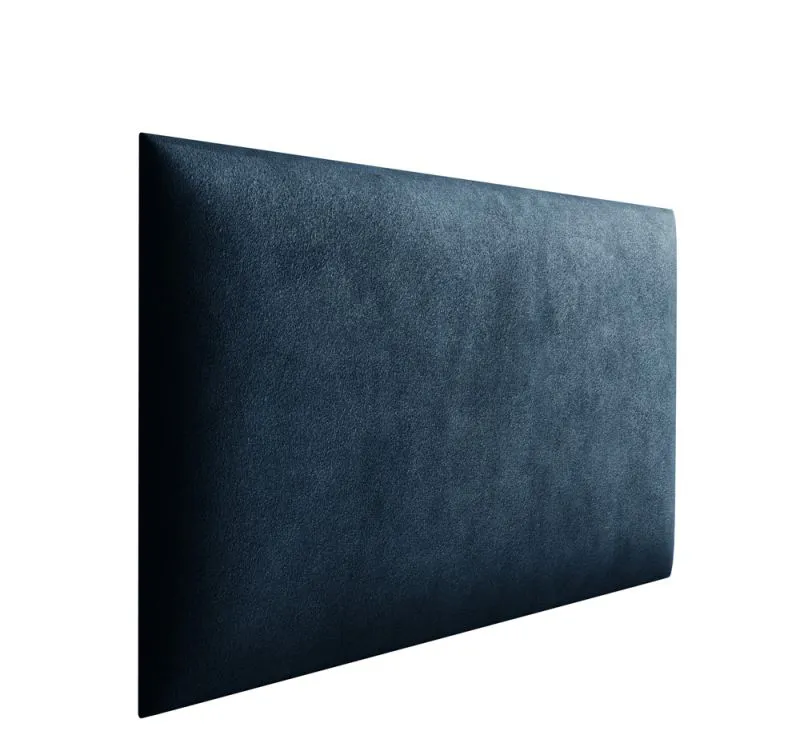 Panneaux rembourrés, lot de 10, Couleur : Bleu foncé, Revêtement : Velours, dimensions : 40 x 30 cm