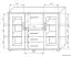 Vitrine Kerowagi 17, couleur : chêne Sonoma - Dimensions : 105 x 140 x 41 cm (H x L x P)