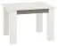 Table de salle à manger à rallonges Knoxville 33, couleur : pin blanc / gris - Dimensions : 101-181 x 89 cm (L x P)