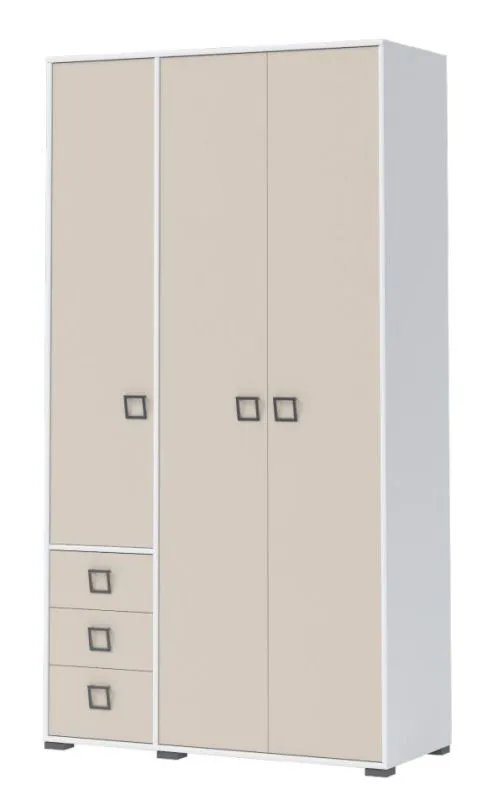 Armoire / Armoire à portes battantes Chambre d'enfant Blanc 236x126x56 cm Abbildung