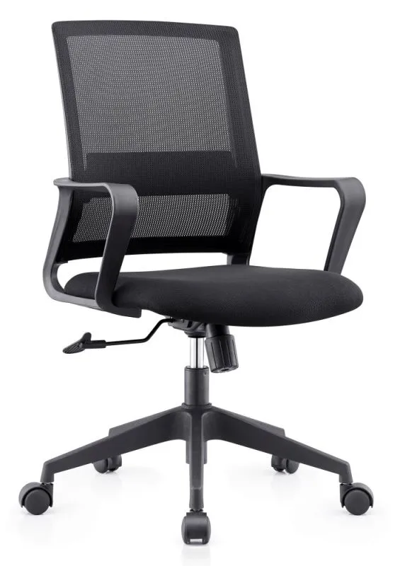 Chaise pivotante Tamest 118, Couleur : Noir - dimensions : 95 - 105 x 57 x 57 cm (h x l x p)