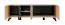 Meuble TV Nordkapp 06, Couleur : Hickory Jackson / Noir - Dimensions : 52 x 160 x 45 cm (H x L x P), avec quatre compartiments