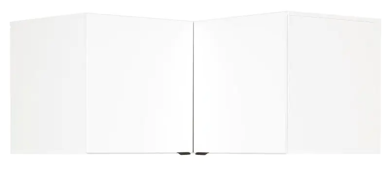 Pièce jointe pour l'armoire d'angle Marincho, couleur : blanc - Dimensions : 54 x 105 x 106 cm (H x L x P)