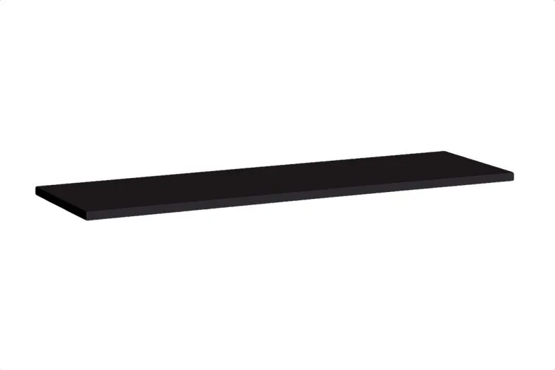 Étagère murale Fardalen 38 | Noir mat | 1,8 x 120 x 20 cm | Design moderne et gain de place