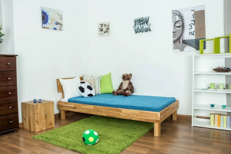 Lit Chêne 90 x 200 cm huilé Abbildung