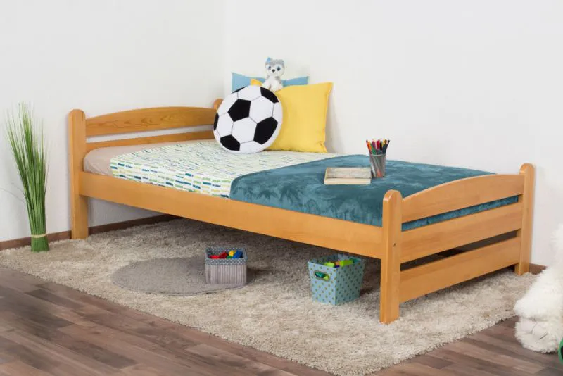 Lit pour enfant 100 x 200 cm | Bois massif: Pin | Laqué Aulne Abbildung