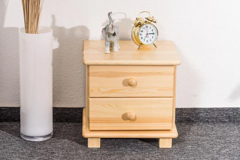 Table de nuit Naturel Pin massif Abbildung