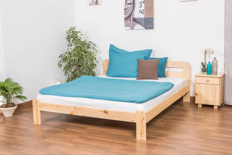 Lit 160 x 200 cm Pin Naturel avec sommier à lattes Abbildung