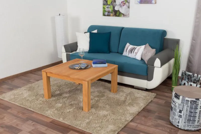 Table d'appoint Table basse Coeur de Hêtre Bois massif Couleur: Naturel 45x80x80 cm Abbildung