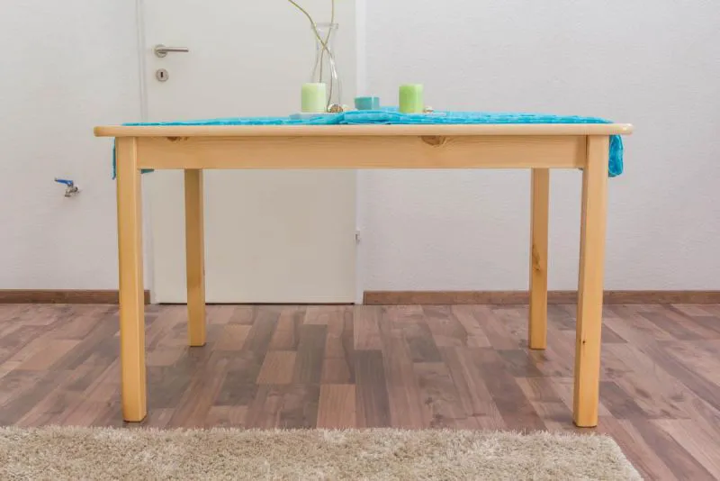 Table de la salle à manger 130x80 cm Pin massif, Couleur: Naturel Abbildung
