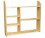 Étagère suspendue, Étagère murale, Bibliothèque - 100 cm de large, Pin Bois massif, Couleur: Naturel