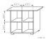 Table basse Aitape 23, couleur : chêne Sonoma foncé / chêne Sonoma clair - Dimensions : 78 x 60 x 62 cm (L x P x H)