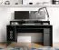Bureau avec de nombreux rangements / 160 x 70 x 91,5 cm / Ergonomique / Aritsan - Chêne / Gris graphite / 6 compartiments / Kissamos 02 / avec rehausse d'écran