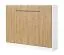 Lit escamotable horizontal | Surface de couchage 140 x 200 cm | Lit rabattable | Lit mural | Lit simple | Couleur : chêne / blanc / noir | Sommier à lattes inclus | 2 tablettes | Nalut 12