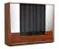 242 cm de large Armoire avec 4 portes, 14 casiers et 6 tiroirs | massif partiel | Couleur: Noisette | Profondeur: 63 cm Abbildung