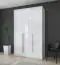 Armoire à portes battantes / armoire avec cadre LED Siumu 22, Couleur : Blanc / Blanc brillant - 226 x 142 x 60 cm (H x L x P)