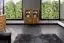 Vitrine Rolleston 21, chêne sauvage massif huilé - Dimensions : 117 x 97 x 46 cm (H x L x P)