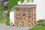 Abri pour bois de chauffage 01 avec panneau arrière - en bois de mélèze - Dimensions : 200 x 75 x 200 cm (L x l x h)