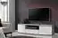 Meuble TV à trois compartiments Nese 05, Couleur : Blanc brillant / Chêne San Remo - Dimensions : 43 x 150 x 48 cm (H x L x P)