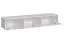 Meuble-paroi au design élégant Balestrand 200, couleur : gris / blanc - dimensions : 160 x 330 x 40 cm (h x l x p), avec éclairage LED