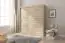 Armoire avec grand espace de rangement Bickleigh 19, couleur : Chêne de Sonoma - Dimensions : 200 x 180 x 62 cm (h x l x p), avec cinq casiers
