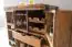 Armoire-bar exclusive en bois massif de Sheesham, Couleur : Sheesham - Dimensions : 91 x 64 x 50 cm (H x L x P), avec motif unique de carreaux de faïence
