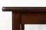 Table en pin massif, couleur noyer Junco 227B (carré) - 60 x 100 cm (L x P)
