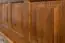 Coffre en bois de pin massif, couleur chêne rustique 179 - Dimensions : 50 x 154 x 46 cm (H x L x P), siège du coffre