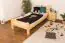 Lit simple / lit d'appoint en bois de pin massif, naturel A23, sommier à lattes inclus - Dimensions 90 x 200 cm 