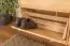 Armoire à chaussures 011 en bois de pin massif, naturel - Dimensions 80 x 140 x 29 cm (h x l x p)