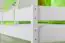 Lit d'enfant Lits superposés Johann hêtre massif, laqué blanc, sommier à lattes inclus - 90 x 200 cm, divisible