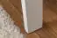 Lits superposés / Lit de jeu Lukas hêtre massif laqué blanc avec échelle inclinée, sommier à lattes inclus