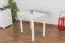 Table en bois de pin massif, laqué blanc Junco 227A (carrée) - 90 x 60 cm