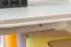 Meuble bas de télévision en pin massif laqué blanc Junco 204 - Dimensions 50 x 77 x 40 cm