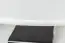 Meuble bas de télévision en pin massif laqué blanc Junco 208 - Dimensions 67 x 67 x 65 cm