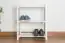 Porte-chaussures en hêtre massif laqué blanc Junco 224 - 70 x 58 x 26 cm (h x l x p)