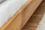 Lit d'enfant / lit de jeune en bois de pin massif, couleur chêne A10, incl. sommier à lattes - dimension 140 x 200 cm