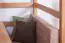 Lit d'enfant / lit superposé / lit fonctionnel Tim (peut être transformé en table avec des bancs ou en 2 lits simples) en hêtre naturel massif avec sommier à lattes - 90 x 200 cm