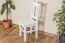 Chaise en bois de pin massif,, laqué blanc Junco 248 - 91 x 35 x 44 cm (H x L x P)