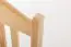 Chaise en bois de pin massif, naturel 002 - Dimensions 93 x 43 x 45 cm (H x L x P)
