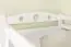 Lits superposés pour adultes "Easy Premium Line" K18/n, tête de lit avec trous, Hêtre massif blanc - 90 x 200 cm, (L x l) séparable